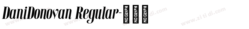 DaniDonovan Regular字体转换